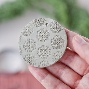 Timbro mandala floreale per timbratura di argilla e sapone, timbri boho botanici in argilla polimerica, fornitura di argilla e saponi fatti a mano, regalo per ceramisti