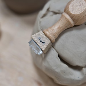 texture clay stamps with cute kawaii faces by biterswit