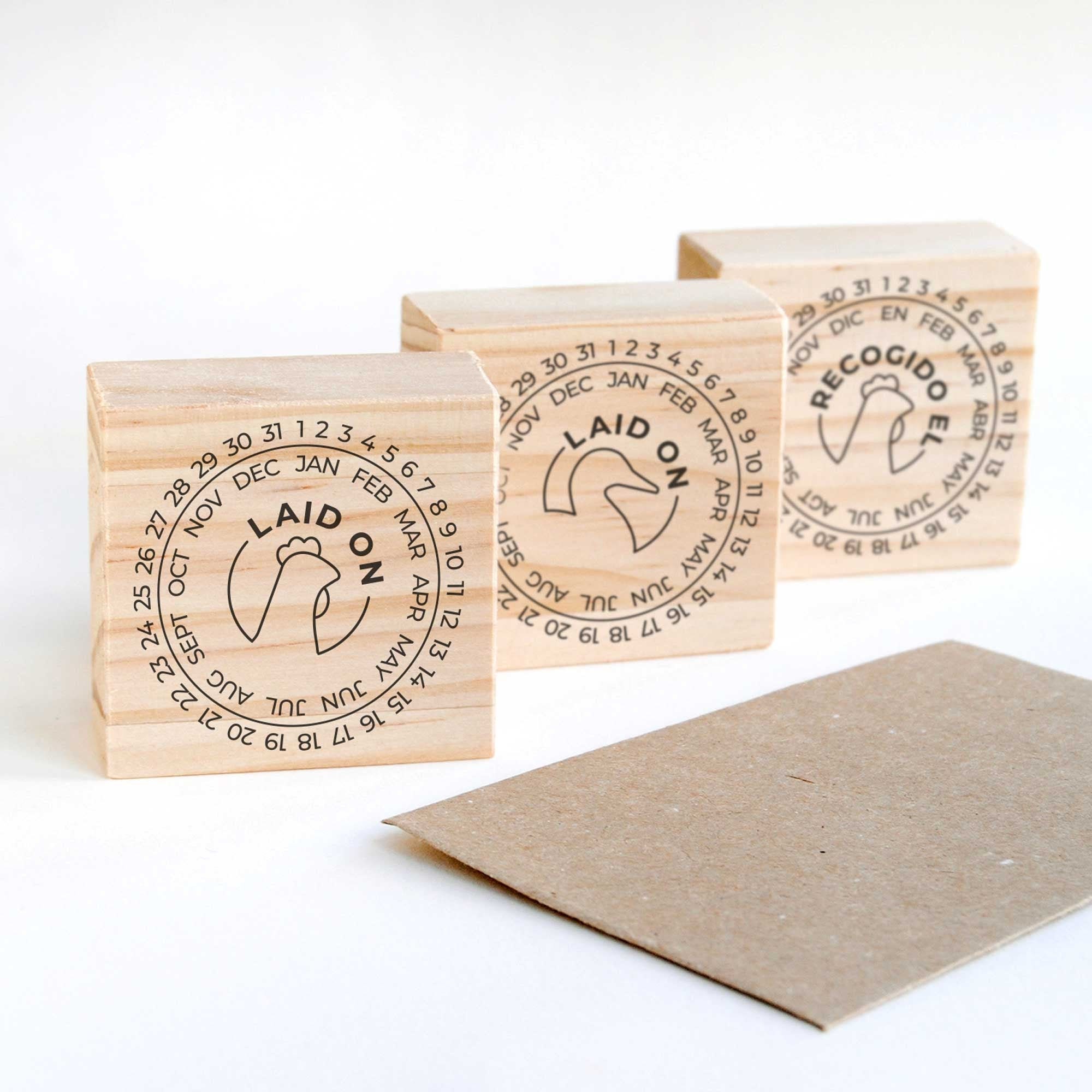 Egg Carton Stamp Egg Date Stamp Chicken Stamp Fresh Eggs Egg Carton Label  Chicken Lover Gift Idea Chicken Coop Farmhousemaven 