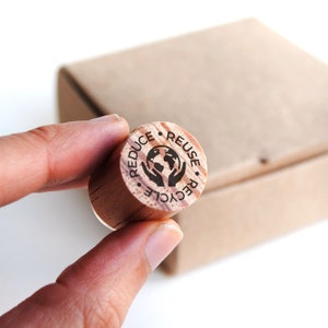 Reuse Reduce Recycle Stamp for Sustainable Packaging, Eco Packaging ...