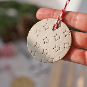 Timbro in argilla con texture a forma di stella con contorno geometrico per la decorazione di ceramiche e saponi, Forniture per corsi di ceramica, Regalo per artisti e ceramisti