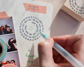 Habit tracking date stamp, Daily agendas and memory keeping, Study calendar planners tools