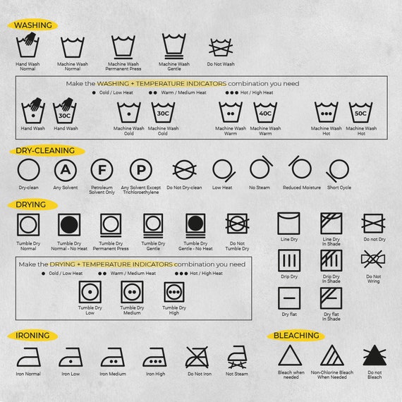 Laundry Symbol Mini Rubber Stamp Do Not Dry Clean \u00d8 1,1 cm