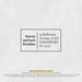 Simple and Modern Frame Address Stamp Rectangular Return - Etsy