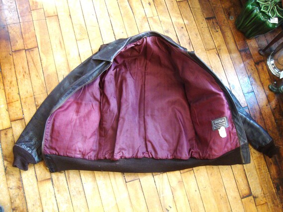 Vintage 1950's Men's Hercules by Sears Horsehide Zip Front Jacket