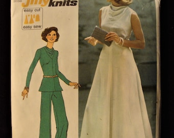 Patron De Couture Vintage Simplicity 6600 - Robe & Haut Années 1933 (Réédition 1974) - Plan Complet