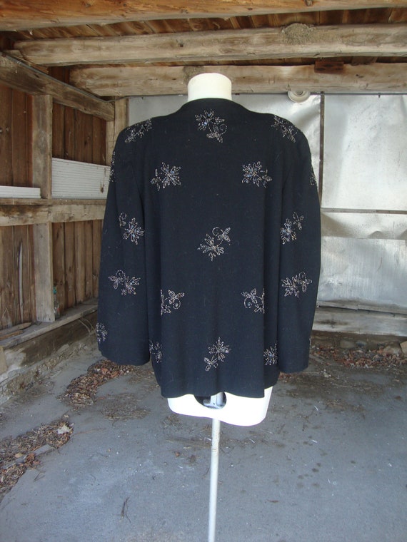 Vintage 1940's Eisenberg Original Black Wool Jack… - image 6