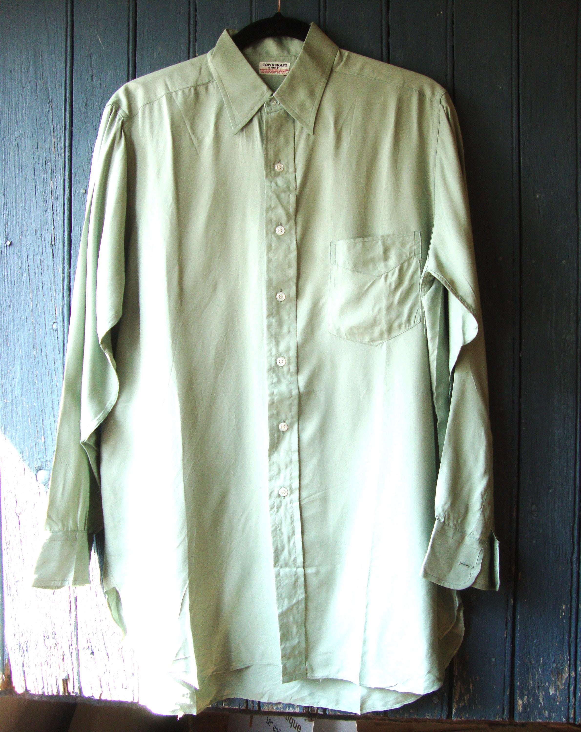 Towncraft Men Rayon Shirt 1950s - Etsy