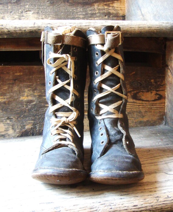 Childrens leather walking boots hot sale