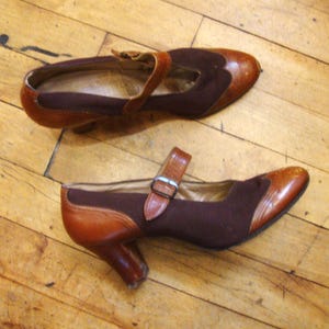希少 1920年代 アンティーク 靴 ストラップ シューズ 20s パンプス USA ANTIQUE 1920s DEADSTOCK LEATHER STRAP PUMPS アンティーク