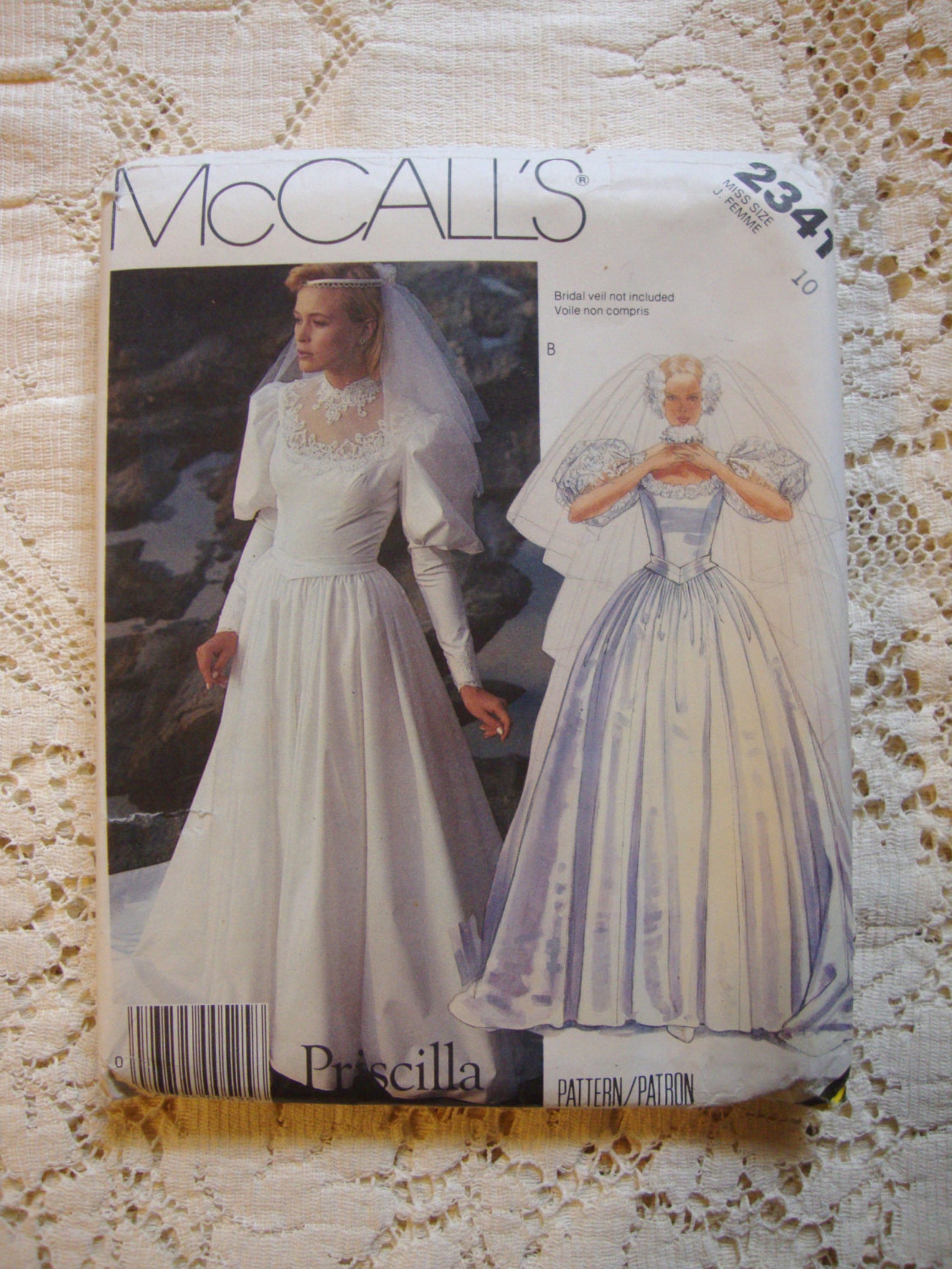 Vintage Mccall's Pattern 2341 Priscilla Wedding Bridal - Etsy