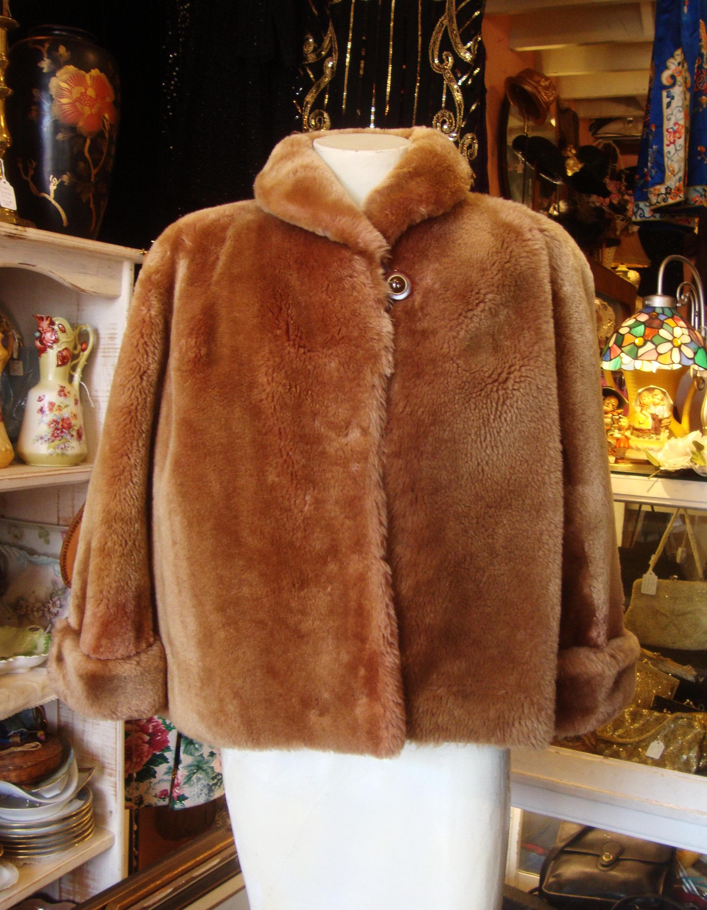Vintage Mouton Coat - Etsy