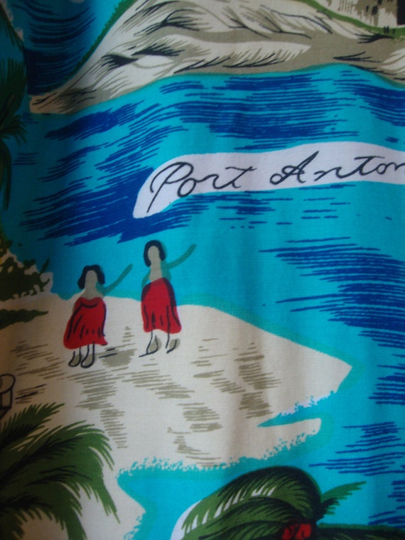 Vintage Rayon Print Jamaican Hawaiian Shirt by Na… - image 4