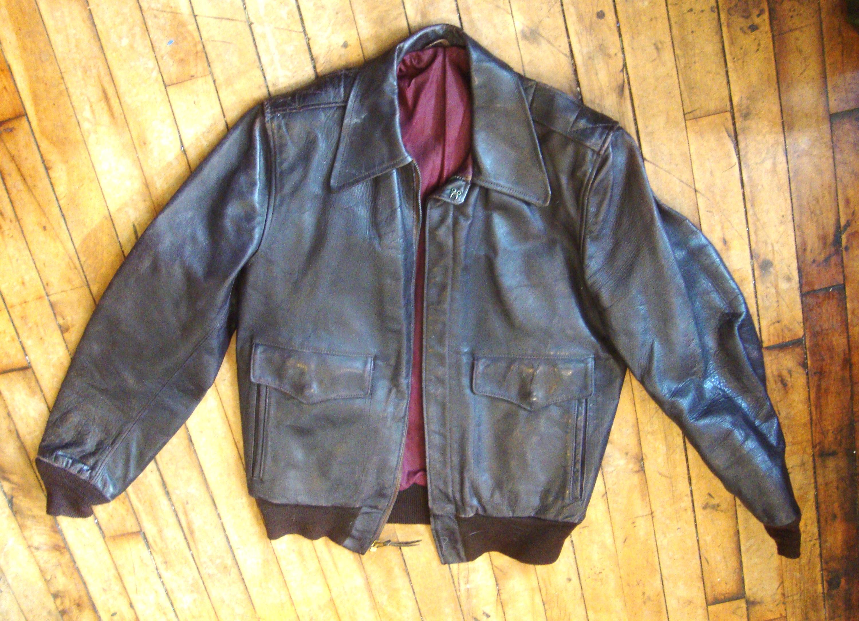 ジャケット・アウター VINTAGE 50's HERCULES by SEARS OUTERWEAR Vintage 1950's Men's Hercules by Sears Horsehide Zip Front Jacket