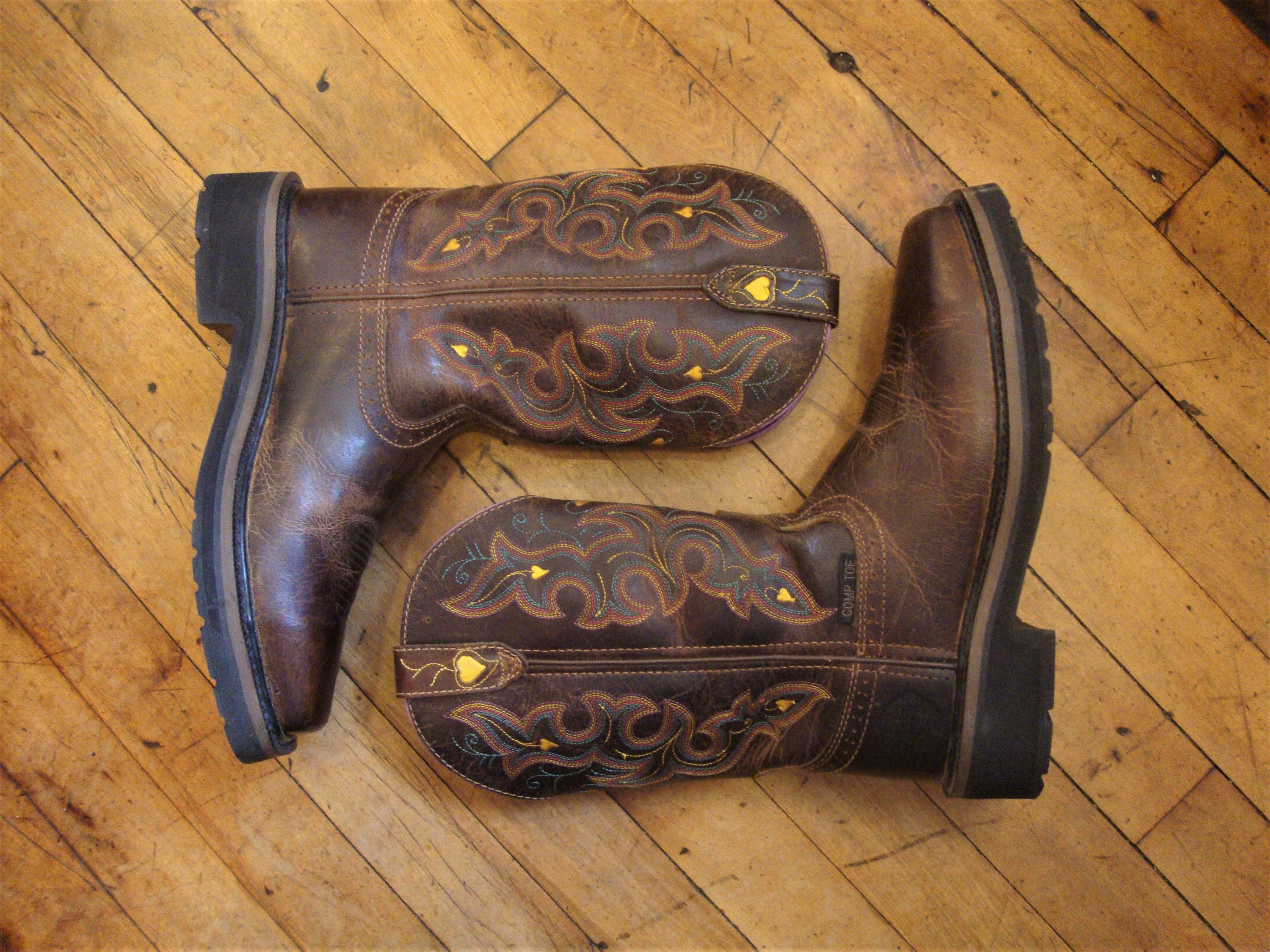 Vintage Original Justin Brown Leather Men