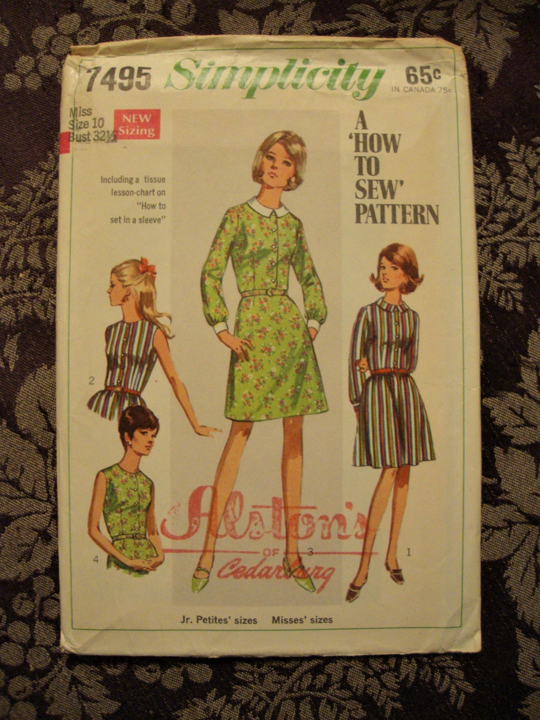 Vintage 1960's Sewing Pattern for Shirt Dress With Different Skirts - Etsy
