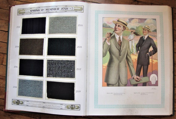 SALE 1921 Spring/summer Book of Values/rose & Company/tailored Clothes for  Men, Chicago/custom Clothing Catalog W/ Fabric Swatches/prints -   Ireland