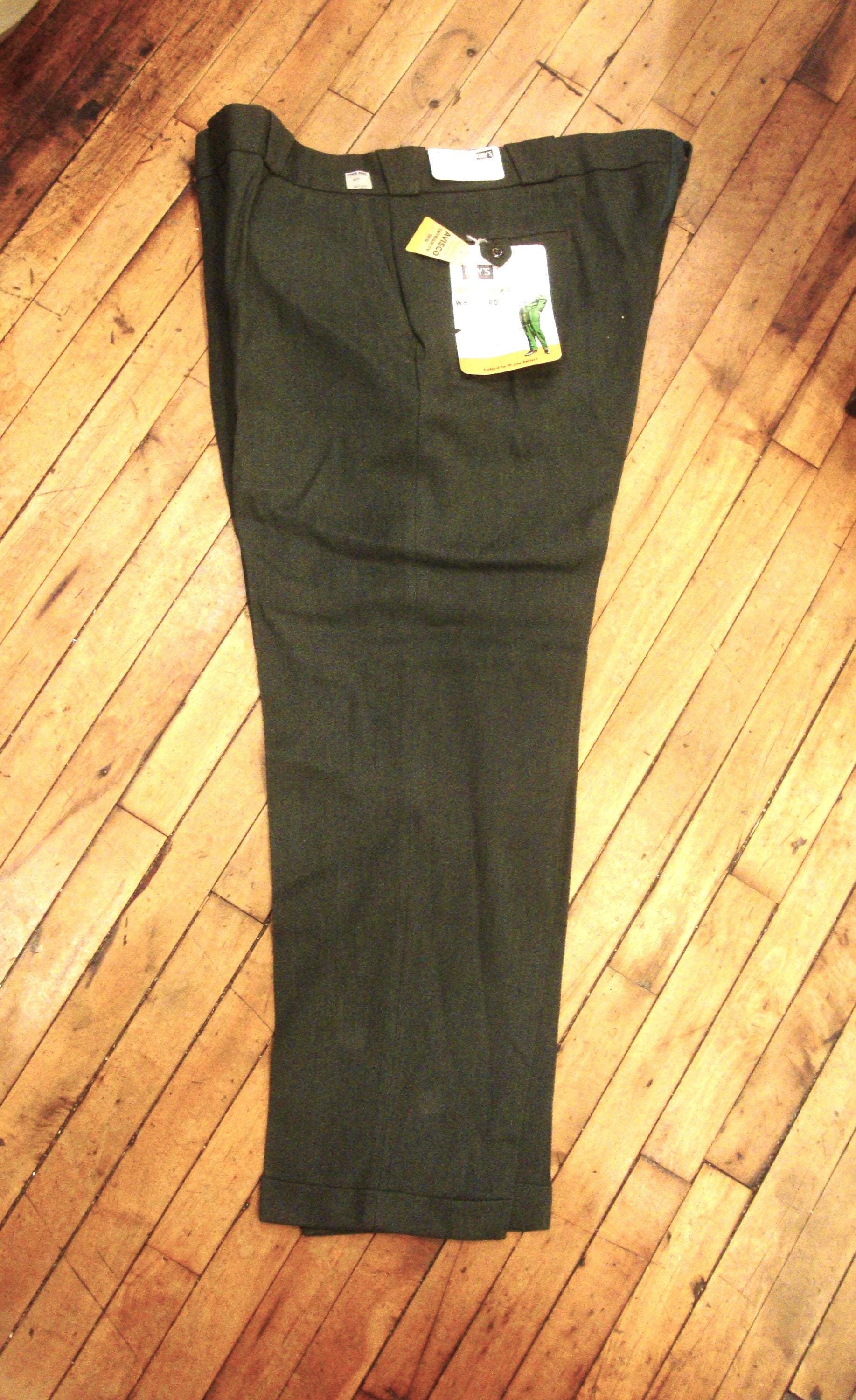 Vintage 1950s Days Twill Work Pants, Deadstock Size 40/30 - Etsy
