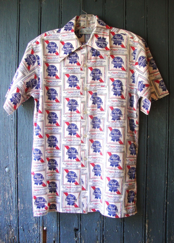 Vintage 1970's Pabst Shirt From K-mart/size Small/poly-cotton