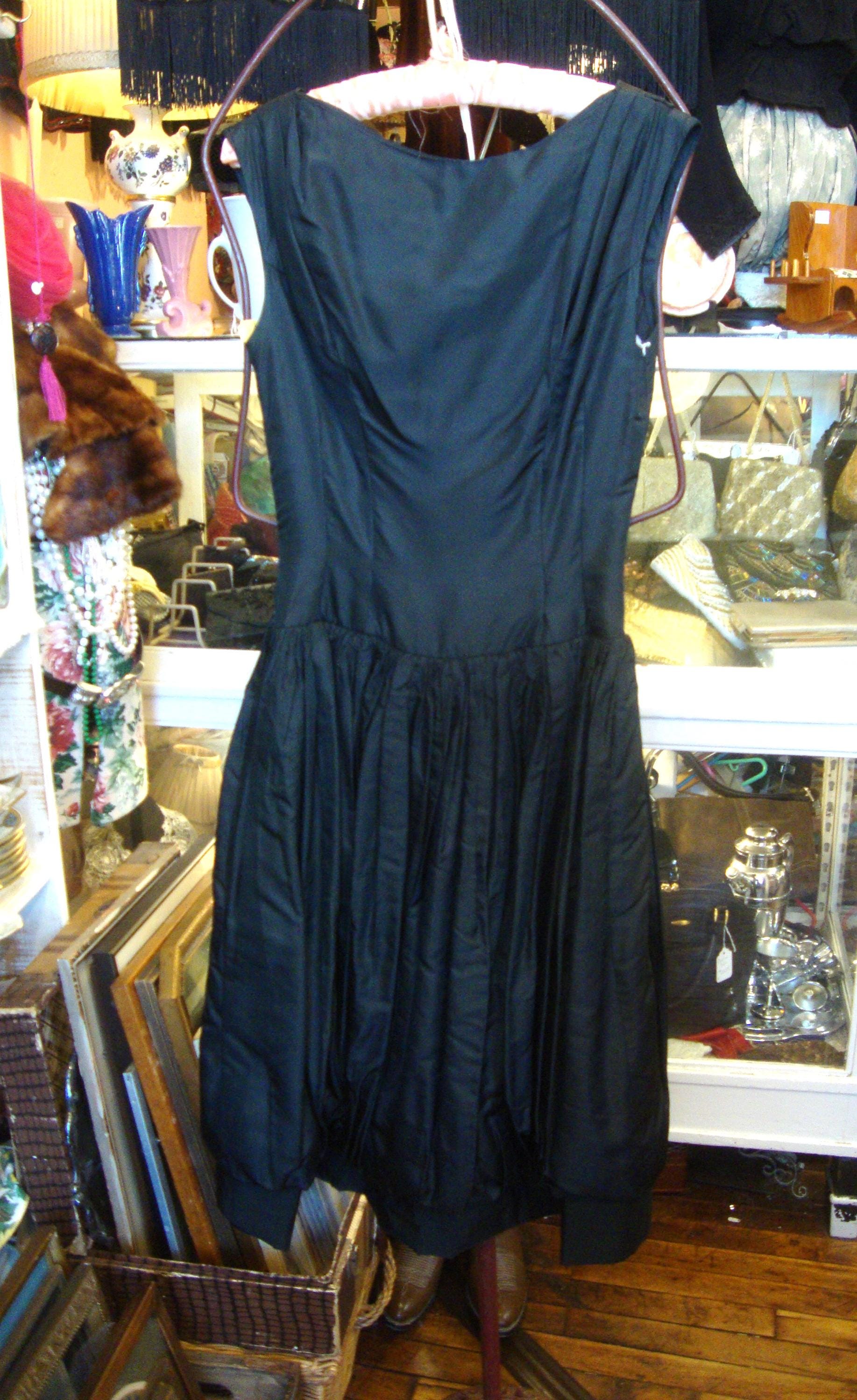 1950s Taffeta Dress - Etsy