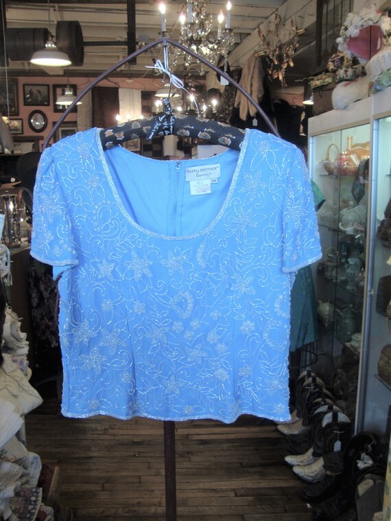 papell boutique beaded top