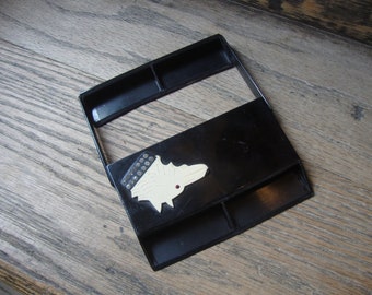 ヴィンテージ アールデコ セルロイド シガレットケース：ライン