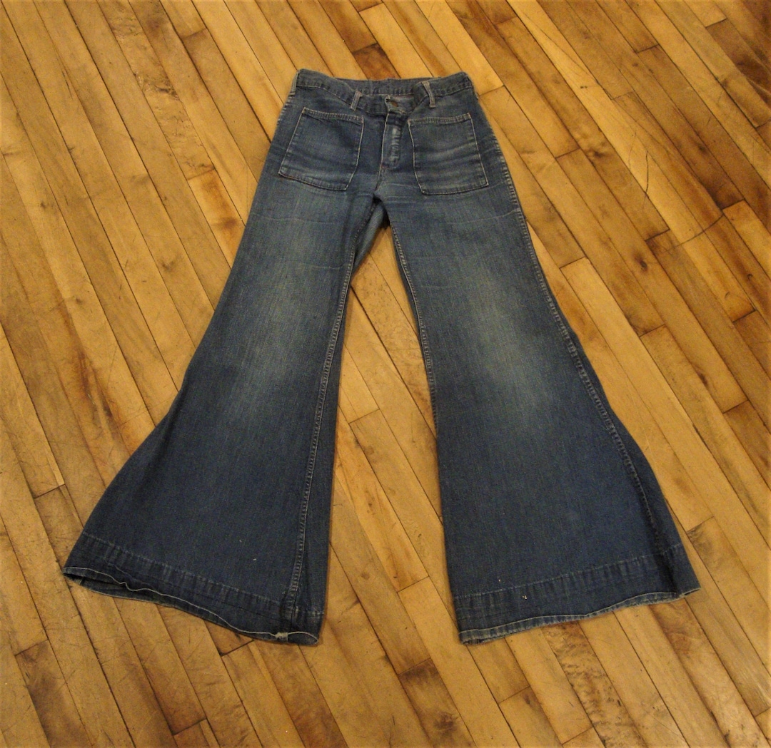 Vintage 1960s Denim Elephant Bell Bottom Jeans - Boho Style - Etsy