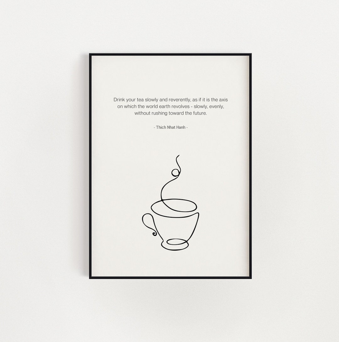 Thich Nhat Hanh Quote Printable Wall Art, Minimalist Modern Art, Yoga ...