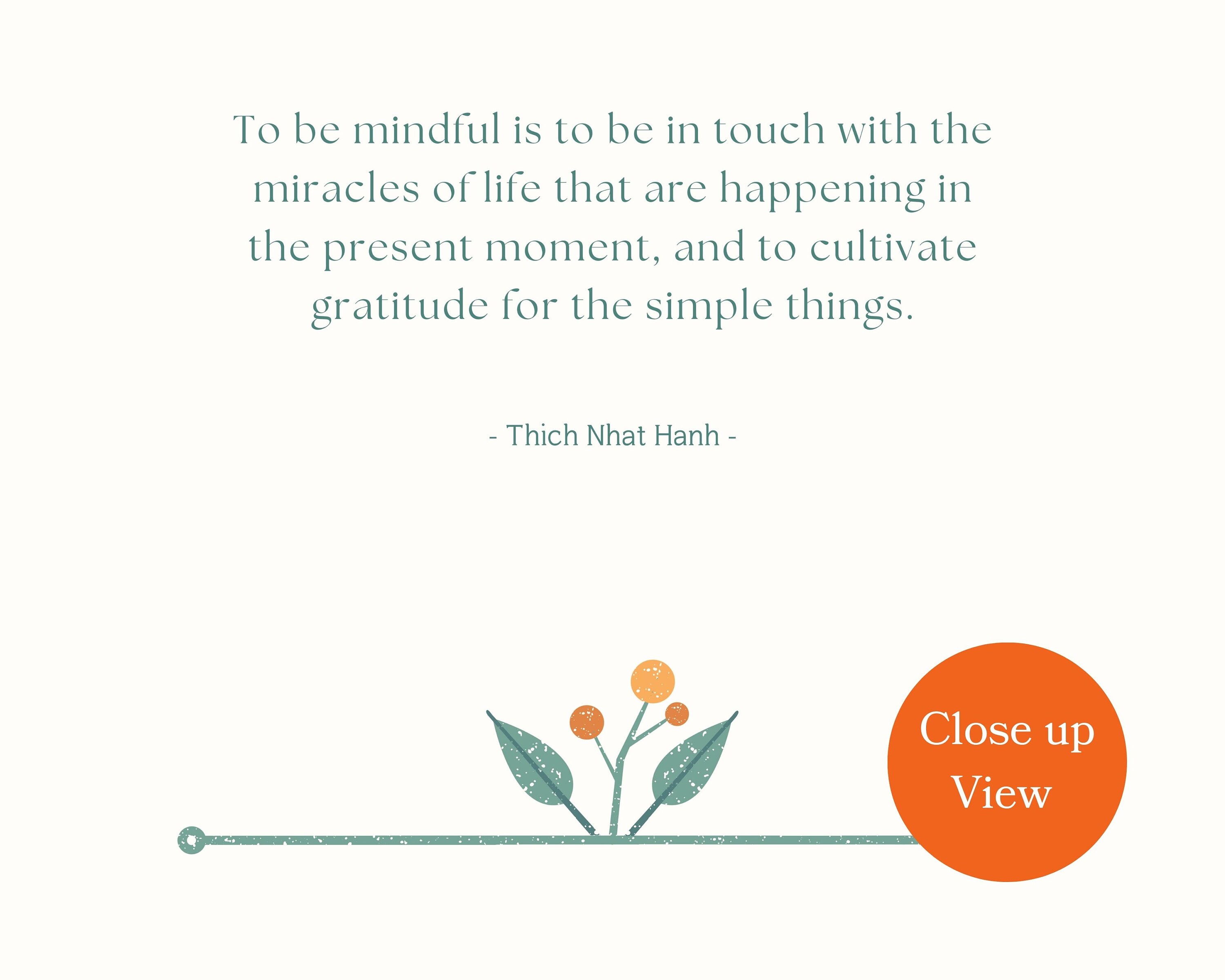 Thich Nhat Hanh Quote Art Print, Mindfulness Gift, Minimalist Modern ...