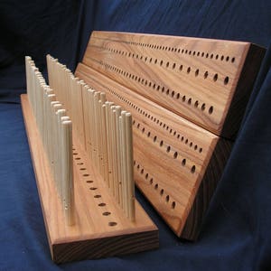 1200mm Elm Peg Loom - 100mm wide, 3 row, 3 spacings, 6 & 9mm pegs - Hand crafted in North Yorkshire