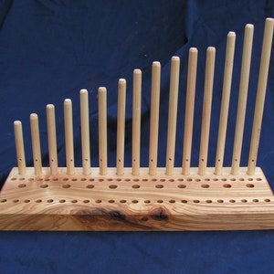 Circular weave Peg Loom pegs hand crafted in North Yorkshire by Dales Looms