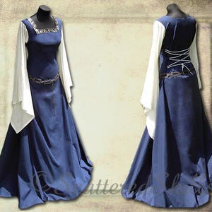 Medieval Dress , Robe for LARP Fantasy in Your Size - Cotton