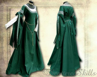 Medieval dress, robe for LARP fantasy in your size - cotton or linen