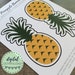 Printable Pineapple Banner, Tropical Party Digital Download, Print at ...
