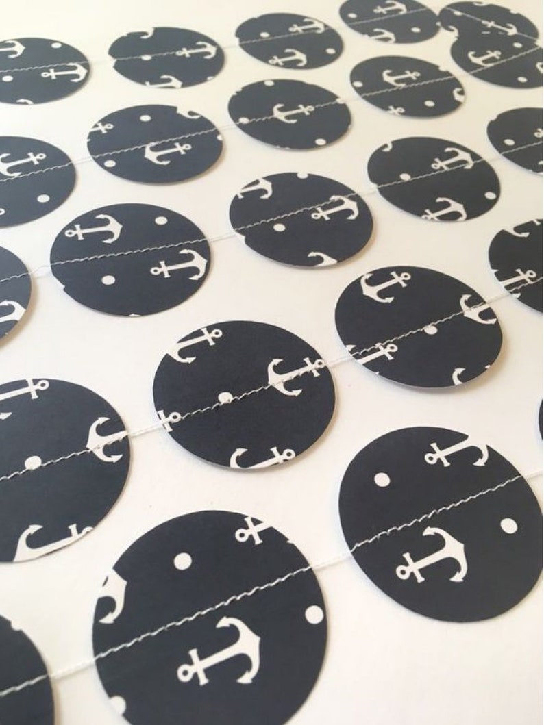 Nautical Pattern 1.85 Circle Garland Anchor Garland