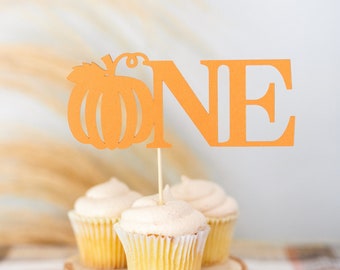 Little Pumpkin Cake Topper, ONE Pumpkin Party, Pumpkin Truck Smash Cake, Orange Pumpkin Cake Topper