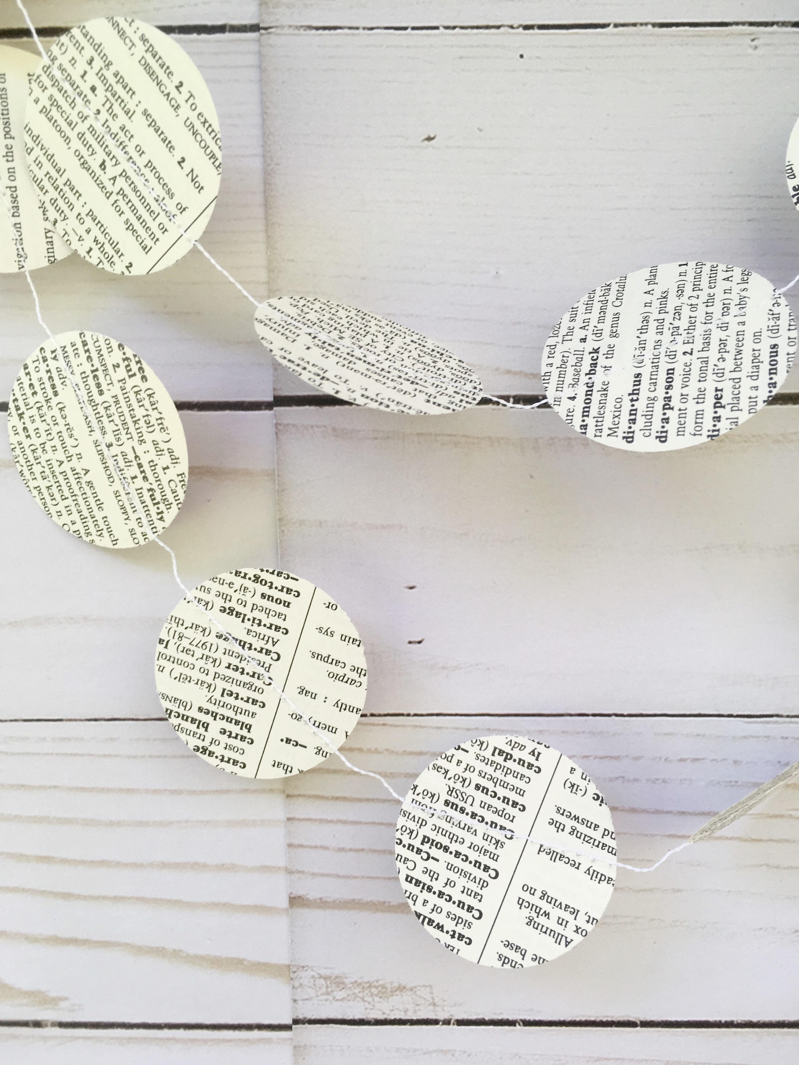 Book Page Garland Dictionary Page Garland Book Theme Baby Etsy