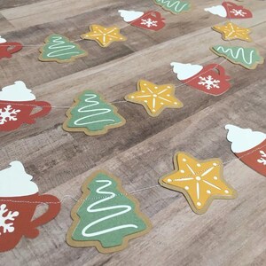 Christmas Cookie Garland, Sugar Cookie Cutout Banner, Cookie Exchange ...
