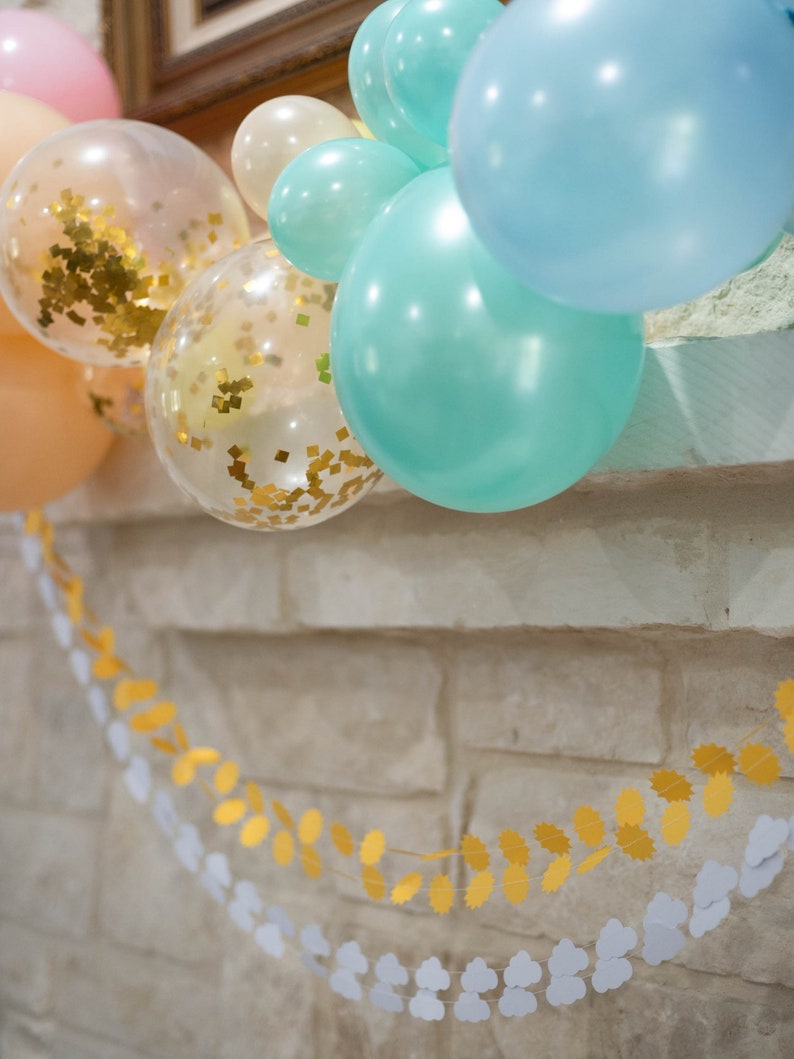 Sunburst Garland, Golden Yellow Sunshine Garland, You Are My Sunshine Party, Vintage Rainbow Party Theme, Sunshine Baby Shower image 3