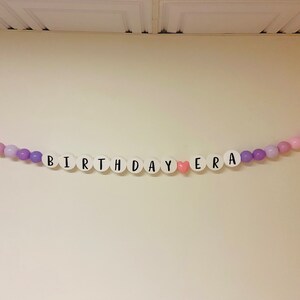 Giant CUSTOM Birthday Era Friendship Bracelet,  Tween birthday decor, teen birthday decor, Birthday Sign, Friendship Bracelet Decor