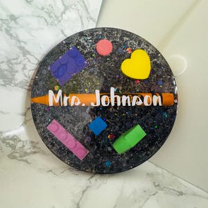 Personalized Teacher Gift, Teacher Name Gift, Teacher Appreciation Gift, Custom Coaster, Gift For Teachers, Teacher Paper Weight