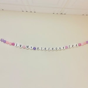 Giant CUSTOM In My Birthday Era Friendship Bracelet,  Tween birthday decor, teen birthday decor, Birthday Sign, Friendship Bracelet Decor