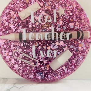 Best Teacher Ever, Gift for Teacher, Teachers Gift, Teacher Appreciation Gift, Teacher Coaster, Teacher Paper weight