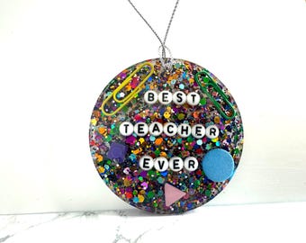 Teacher Gift, Teacher Ornament, Teacher Appreciation Gift, Teacher Name Gift, Teacher Assistant Gift, Gift For Teachers, Best Teacher ever