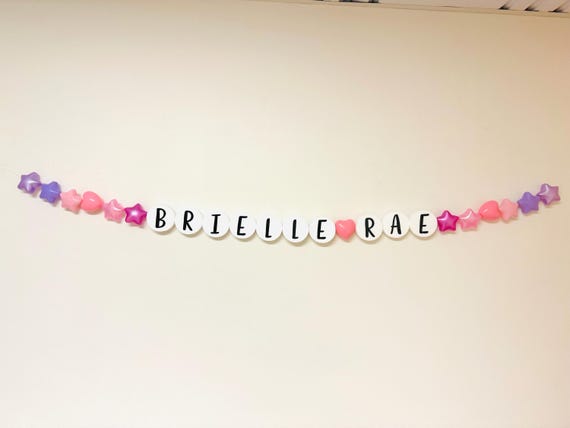 CUSTOM Jumbo Name Friendship Bracelet, Christmas Tween gift, teen gift, Teen bedroom decor, Friendship Bracelet Decor, room embellishment