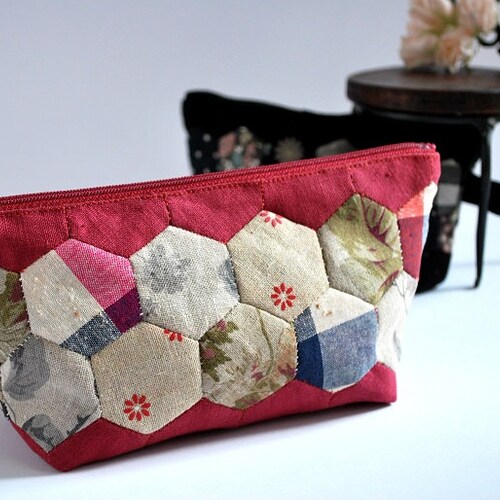 Lavender Hexagon Patchwork Bag PDF File Pattern. Quilt Etsy