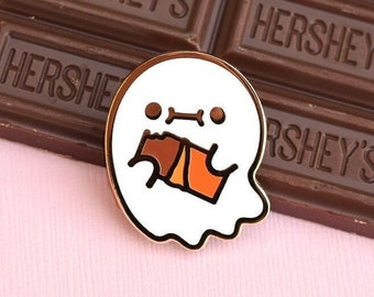 Ooh Chocolate! Halloween Ghost Enamel Pin
