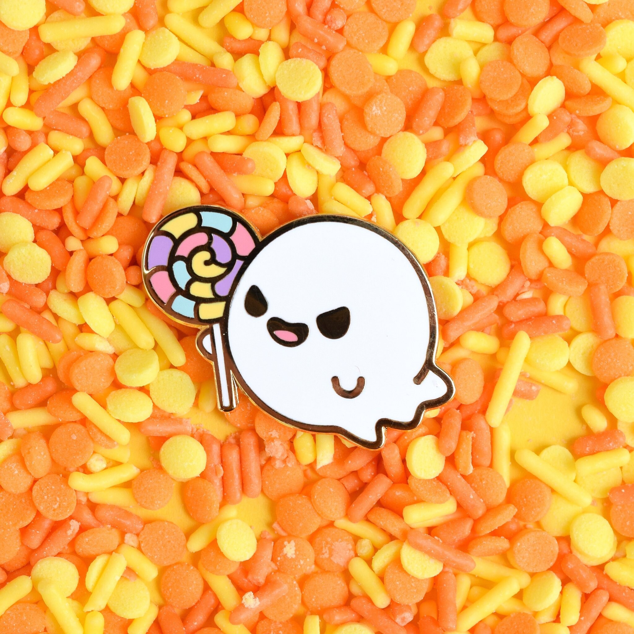 Scaredy Cat Trick or Treat Enamel Pin – sugarnova