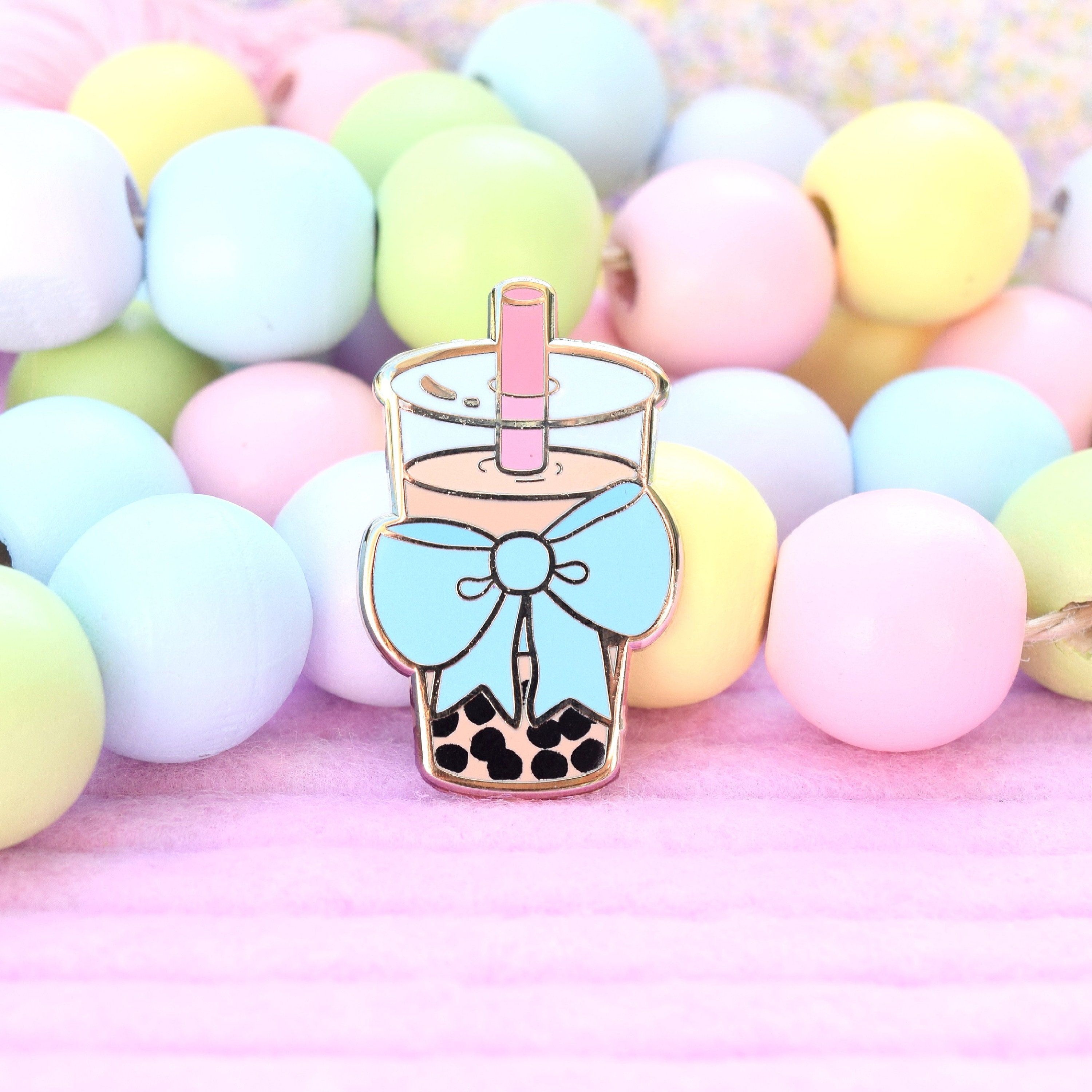 Boba bowba Enamel Pin // Bubble Tea Cute Kawaii Tea Etsy Israel