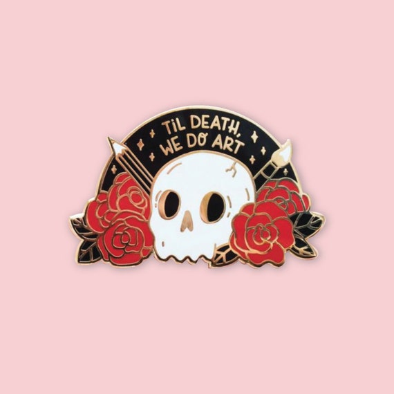 art enamel pin